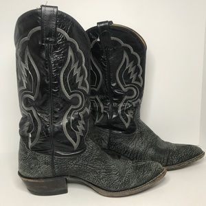 Tony Lama Men’s 2 Tone Leather Cowboy Boots 6252 Size 10.5 D